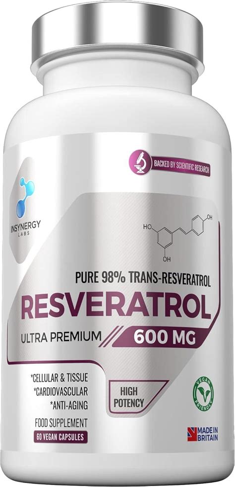 Ultra Premium Resveratrol 600mg Highest Strength Trans Resveratrol In