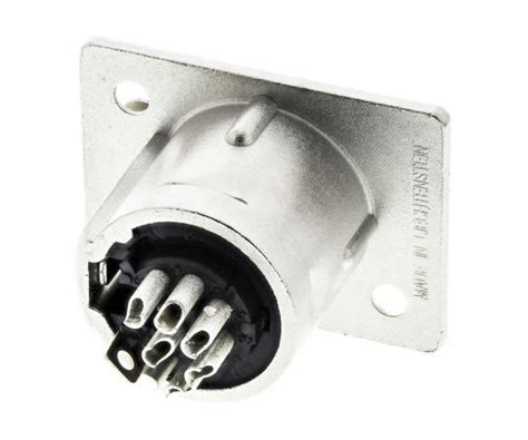 Neutrik Nc Fp Neutrik Way Panel Mount Xlr Connector Female Silver