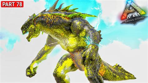 Electric Colossus VS Chaos Thylacoleo Fight ARK New Mega Modded