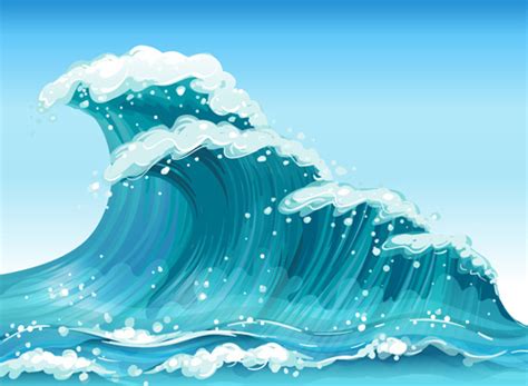 cartoon waves Vector sea waves cartoon free vector download free jpg – Clipartix