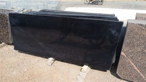 Rajasthan Jet Black Granite Slab Thickness Mm At Rs Sq Ft