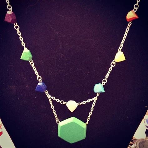 Sonic Chaos Emeralds Necklace By Maruushop On Etsy