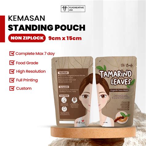 Jual Cetak Kemasan Standing Pouch Custom Full Printing Alumunium Foil