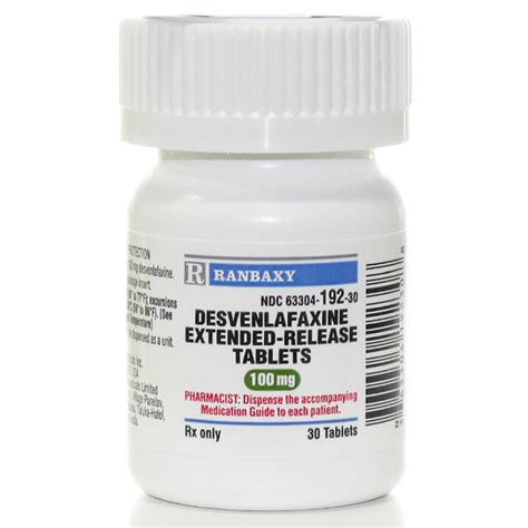 DESVENLAFAXINE BASE ER 100MG - RX Products