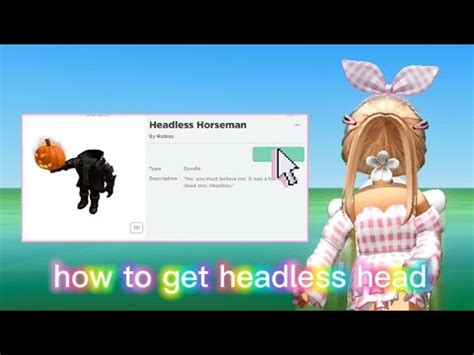 How To Get Headless Head On Roblox Youtube