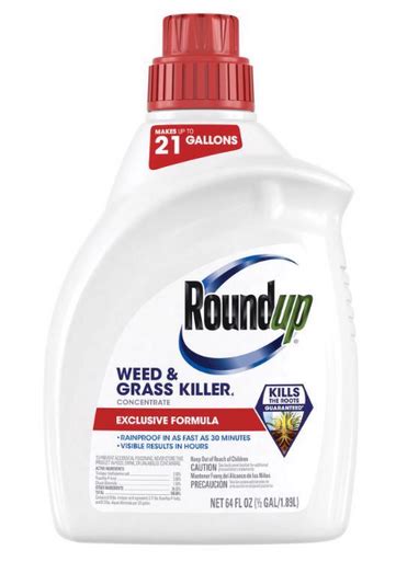 Roundup Weed And Grass Killer Concentrate 05 Gal No 5376506