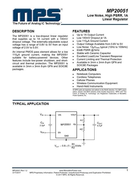 Monolithic Power Systems Mps Smd Smt Semiconductors Datasheets Mouser