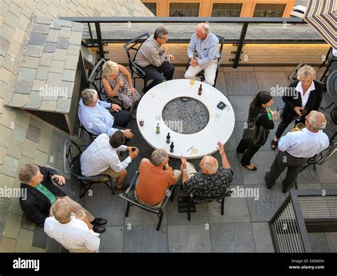 Patrons at Rooftop Bar, Alex Johnson Hotel, Rapid City, Black Hills, SD ...