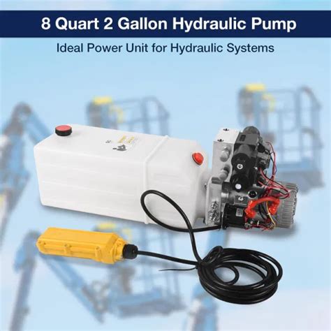 Dropship 8 Quart Hydraulic Pump 12V DC Hydraulic Power Unit Double ...