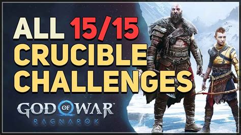 All 15 Crucible Challenges God Of War Ragnarok Youtube