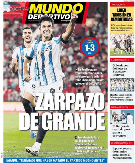 Mundo Deportivo Gipuzkoa Nov Jornais E Revistas Sapo Pt