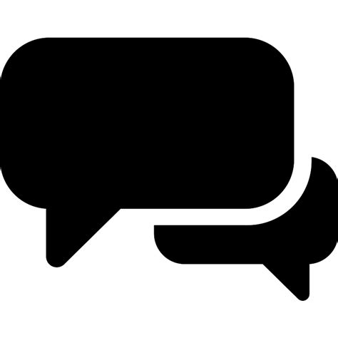 Two Speech Bubbles Vector Svg Icon Svg Repo