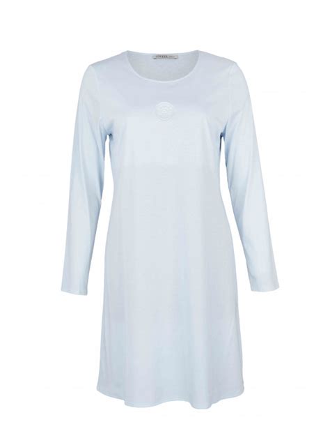 Long Sleeves Cotton Nightgown By Féraud High Class