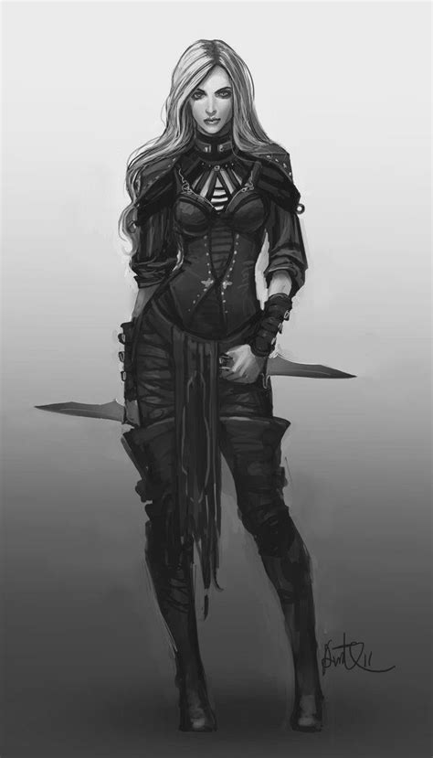 Female Human Rogue Character Portraits Character Art Female Assassin