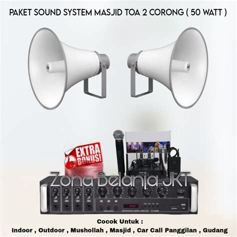 Jual Paket Sound System Toa Masjid Mushola Speaker Corong Toa Watt