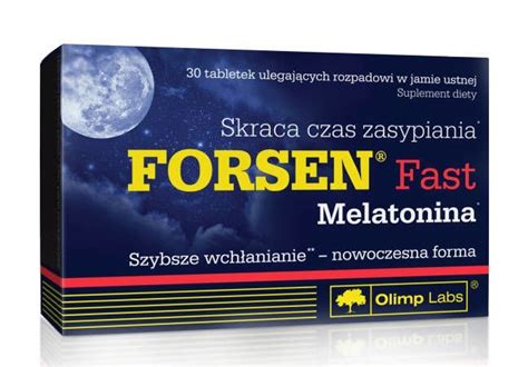 OLIMP Forsen Fast Melatonina X 30 Tabletek Cena Opinie Dawkowanie