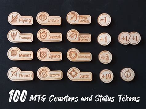 100 MTG Counters and Ability Tokens - Etsy Canada