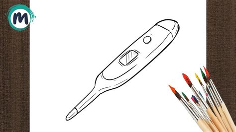 How To Draw Thermometer Youtube