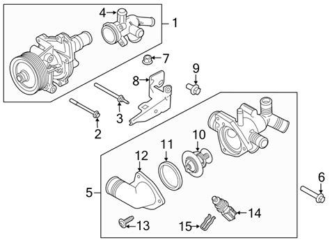 2024 Ford Edge Engine Coolant Thermostat Kit 3 2 LITER BB3Z8A586A