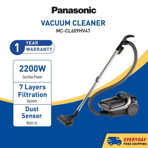 Panasonic Mc Cl609 2200w Cyclone Bagless Canister Vacuum Cleaner With