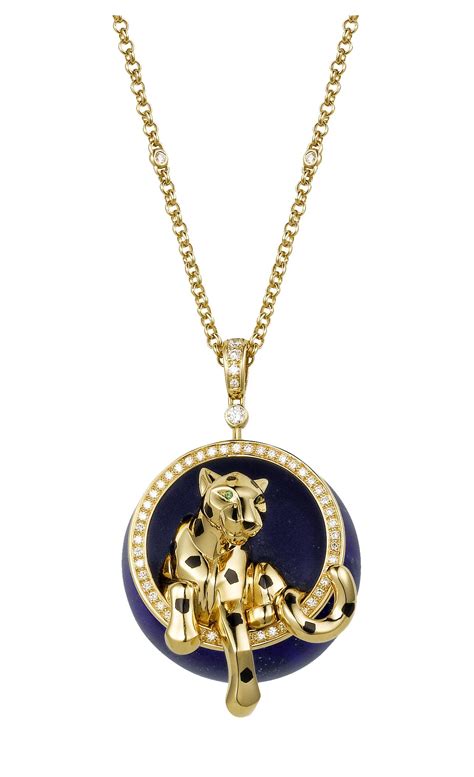 Panthère gold and lapis bead 'Bubble' necklace | Cartier | The ...