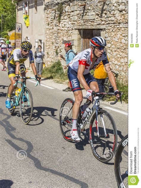 De Fietser Stef Clement Op Mont Ventoux Ronde Van Frankrijk