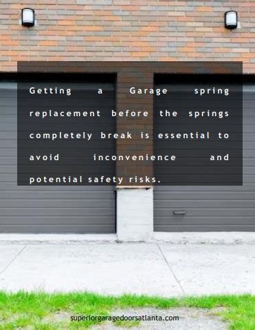 Garage Door Spring Replacment Superiorgaragedoorsatlanta Flip PDF