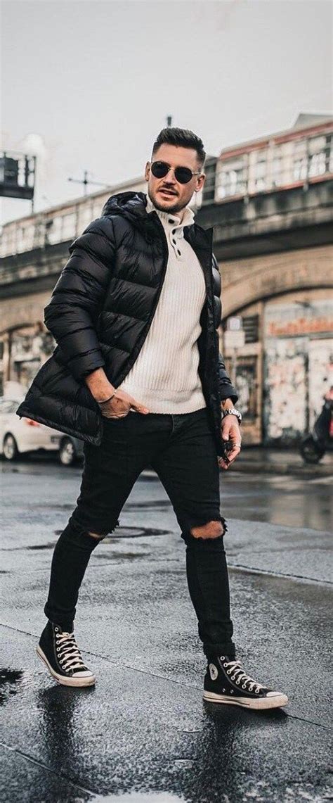 10 Street Style Inspired Puffer Jacket Outfit Ideas For Men Puffer