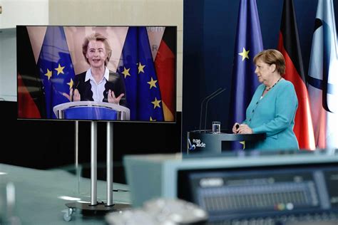 Merkel and von der Leyen push for coronavirus recovery fund, calling ...