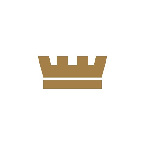 Minimalist Luxury Crown Logo Vector Template Design 7382739 Vector Art