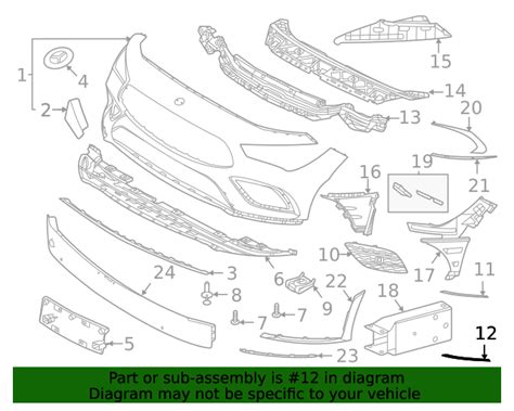 2020 2023 Mercedes Benz CLA 35 AMG Lower Trim 118 885 62 01 64 MB