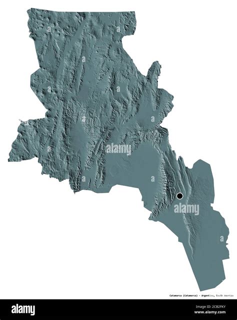 Forma De Catamarca Provincia Argentina Con Su Capital Aislada Sobre