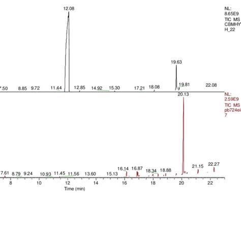 Ei Total Ion Chromatogram Of The Organic Extract Of A Hydrolysis