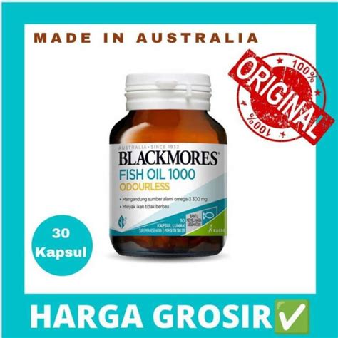 Promo Blackmores Fish Oil 1000 Odourless Isi 30 Kapsul Diskon 33 Di