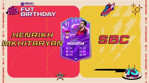 FIFA 22 SBC Henrikh Mkhitaryan FUT Birthday Cheapest Solutions And