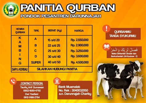 Contoh Brosur Hewan Qurban