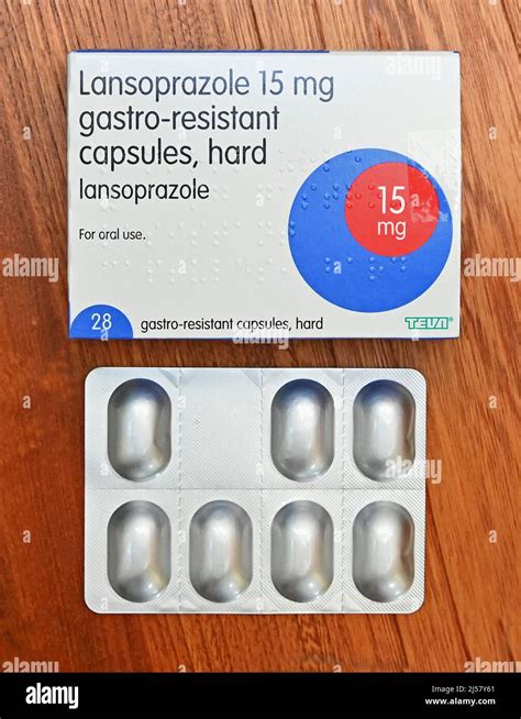 Photograph Of Pack Of Lansoprazole 15 Mg Gastro Resistant Capsules