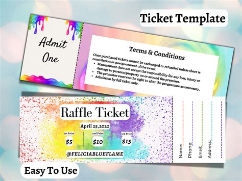 Custom Raffle Tickets, Red Carpet Theme, Coloring Bookmarks, Ticket ...