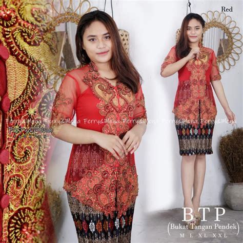 Jual Kebaya Payet Bordir Melati Kebaya Btp Kebaya Pesta Kebaya