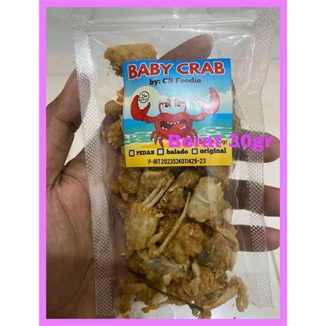 Jual Baby Crab Crispy Renyah Viral Ukuran Kecil Gr Shopee Indonesia