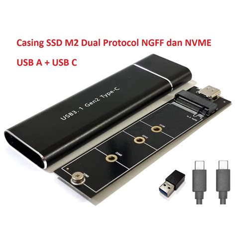 Jual Casing SSD M2 NVME USB Type C To Type C High Speed SSD Case