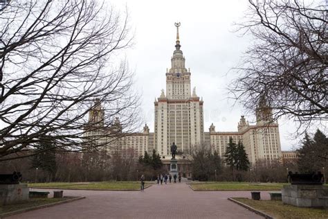 Main Building of Moscow State University Editorial Stock Photo - Image ...