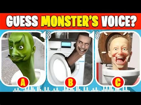 Guess The Monsters Voice Zombie Toilet Rtx Toilet Skibidi Toilet S