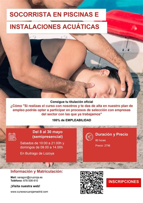 Curso De Socorrista En Piscinas E Instalaciones Acu Ticas De Cruz Roja