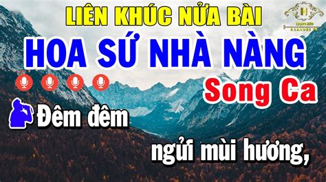 Karaoke Nhạc Sống Nửa Bài SONG CA Liên khúc Nhạc Vàng Trữ Tình Bolero