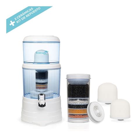 Filtro Purificador Agua Ecotrade 14 Litros Kit 4 Repuestos Envío gratis