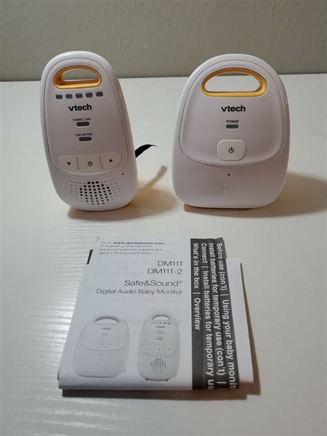 Vtech Dm Digital Audio Baby Monitor Ebay