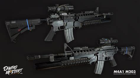 M4A1 M203 — polycount