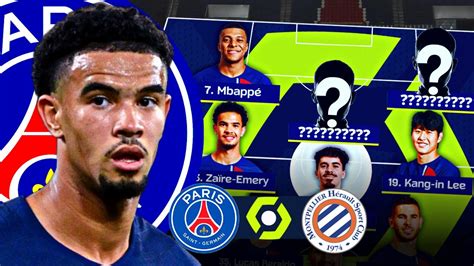 How Will Psg Lineup Vs Montpellier Game Preview Mhscpsg Youtube