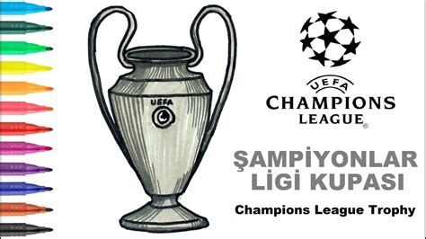 Easy Drawing Champions League Trophy I Kolay Şampiyonlar Ligi Kupası